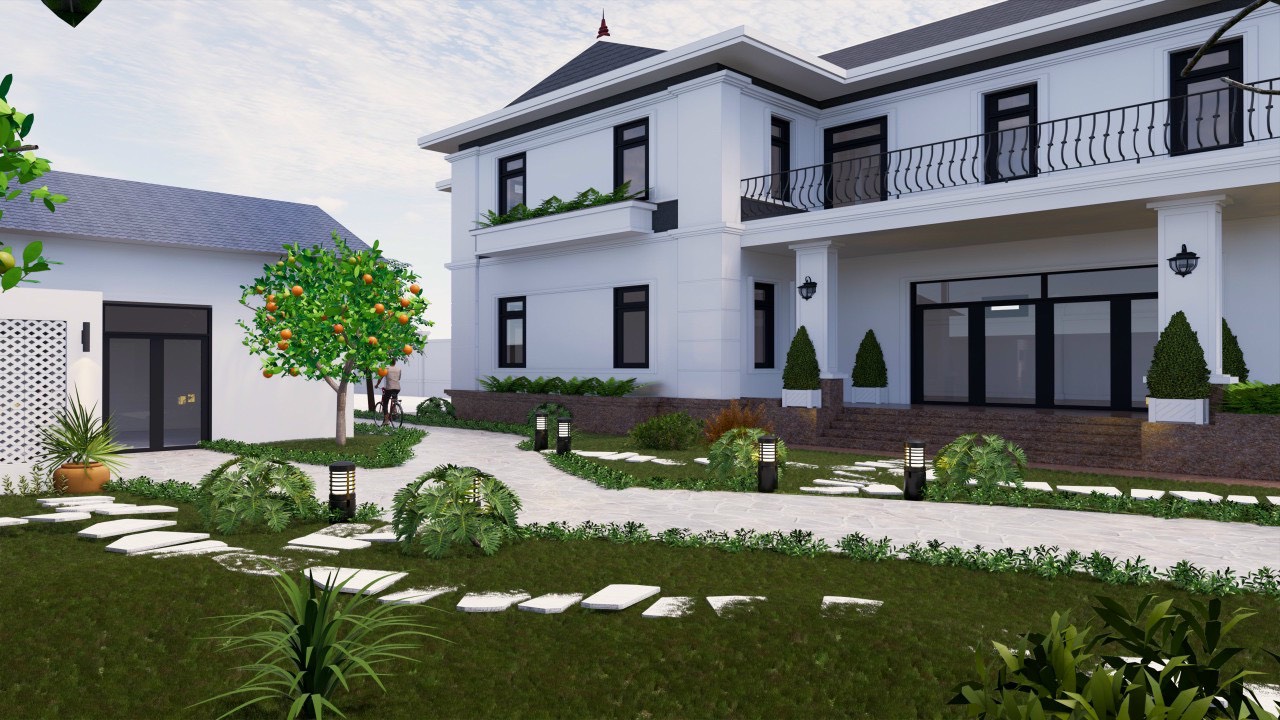 Thiết kế và thi công sân vườn nhà chú Lợi tại thành phố Sa Đéc