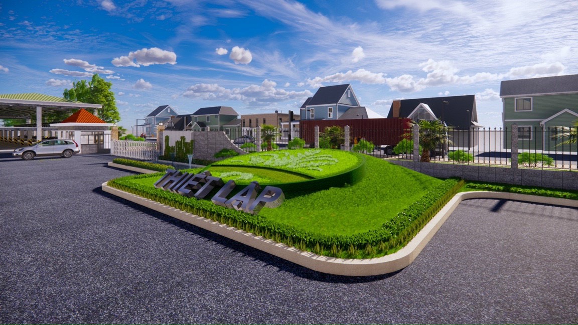 Thiết kế và thi công khung viên cây xanh KCN Hòa Phú