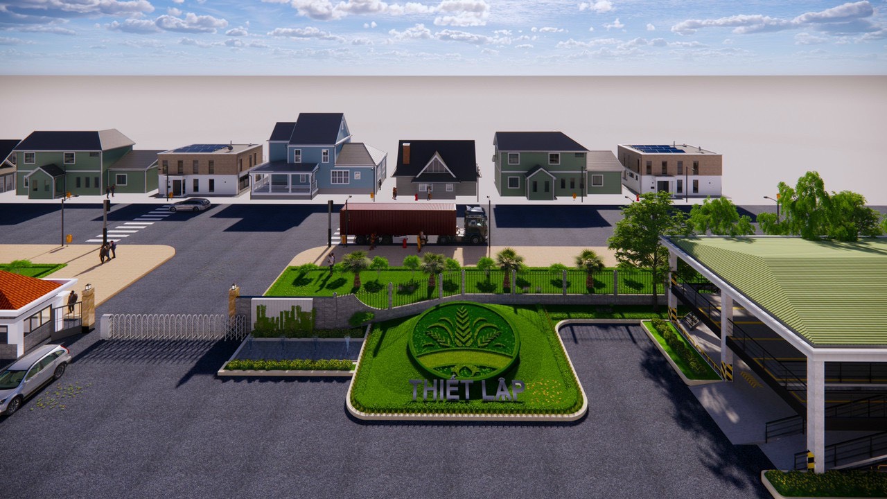 Công trình cảnh quan khu công nghiệp Hòa Phú - Vĩnh Long