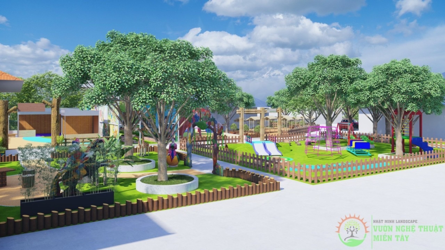 Thiết kế, thi công khu vườn cổ tích tại Cần Thơ