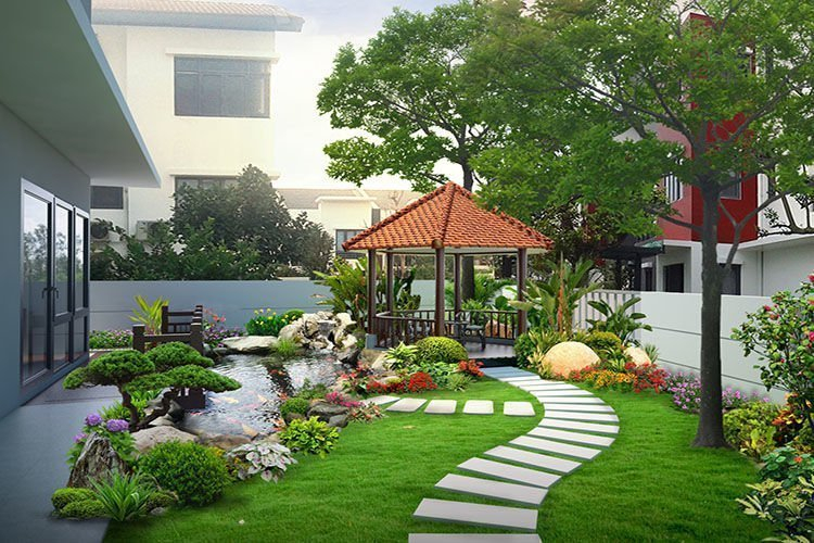 THIẾT KẾ THI CÔNG SÂN VƯỜN BIỆT THỰ CẦN THƠ